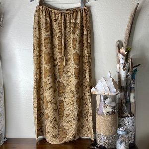 Python Print Chiffon Maxi